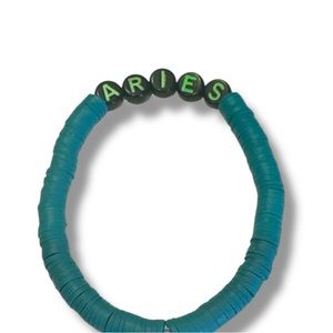 5 For $25 HANDCRAFTED Turquoise Aries Zodiac Bracelet